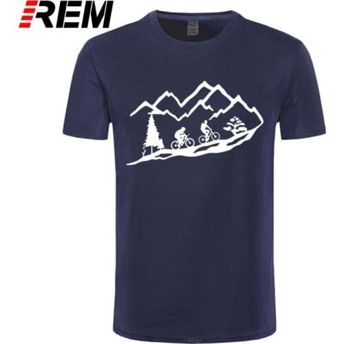 REM tee Mountain Biking T Shirt Summer O Neck Cotton Cool T-shirts Birthday Gift Tshirt Tee Unisex Mans