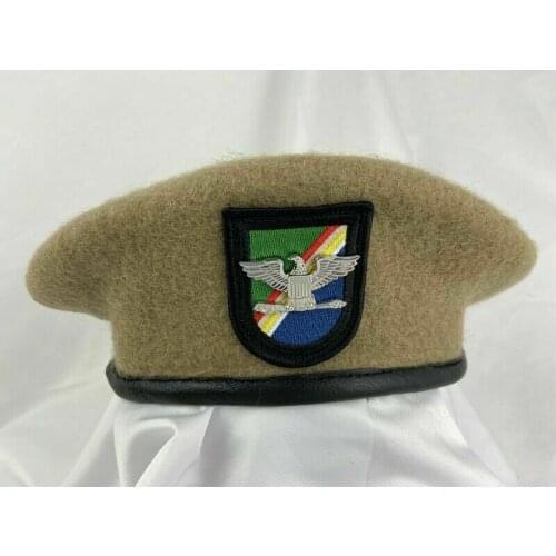 Tomwang2012. Us Army Ranger Regiment Wool Beret Khaki Army Colonel Eagle Insignia Hat