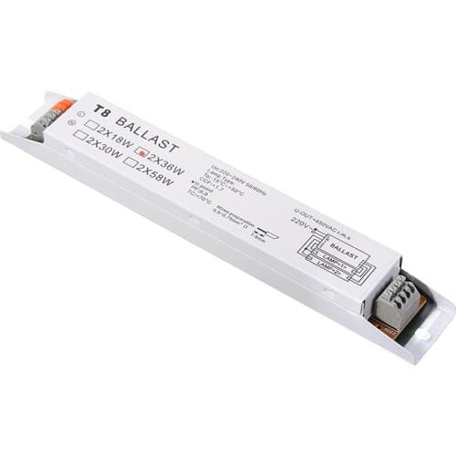 1pc Electronic Ballast Universal Lamp Light Ballasts T8 Energy Saving Electrical Lighting Accessories 50/60Hz 2x36W