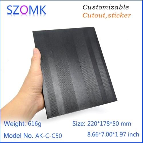 10 pieces, 50*178*220mm extruded aluminum box China electronic enclosure outlet enclosure szomk box aluminum amplifier case