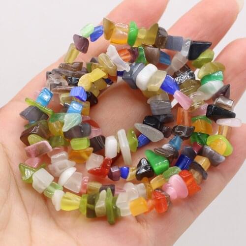 2021 New High-quality Natural Semi-precious Stone Gravel Beaded Fashion Opal for DIY Necklace Bracelet Making Jewelry Gift 40cm