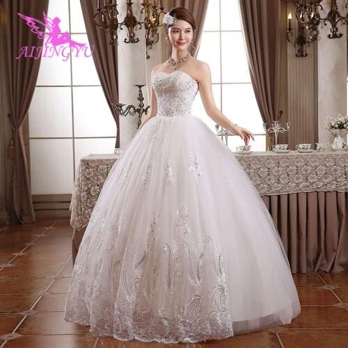 AIJINGYU dresses lot luxury wedding dress plus size WU225