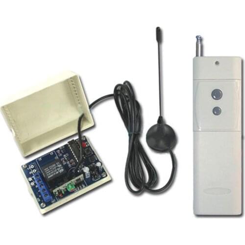 3000M DC12V 10A 1CH RF Wireless Remote Control Power Switch Radio Controller Transmitter Receiver With Antenna
