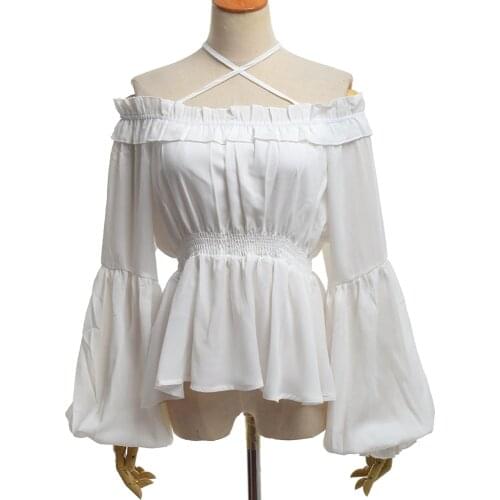 BLESSUME Blouses With Flounce