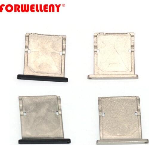 For xiaomi Xiomi mi4 mi 4 Micro Sim Card Holder Slot Tray Replacement Adapters, Black, silver