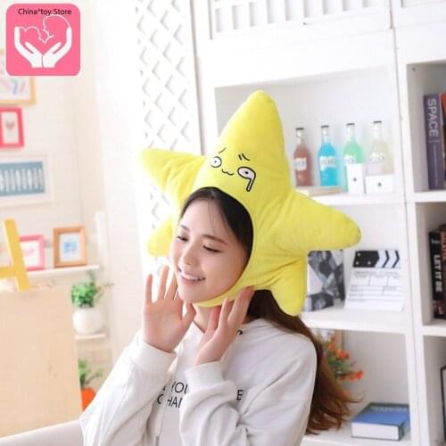 Hot Sale Pentagram Headgear Hat Plush Toy Dolls Can Be Gifted for Baby PP Cotton