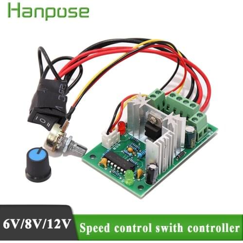 Speed controller 6V 12V 24V forward and reverse switch controller DC motor for Various instrument