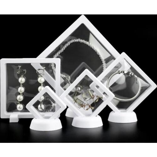 Membrane Jewelry Box Earing Display Stand Elastic Lipstick Ring Storage Case Dustproof Transparent Jewelry Bracelet Necklace Box