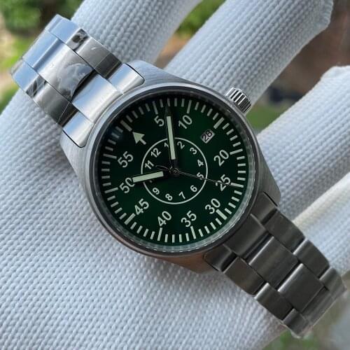 STEELDIVE SD1940T Mens Pilot Watch 200M Water Resistant Sapphire Crystal 39mm Type B Automatic Watches Mechanical Wristwatches