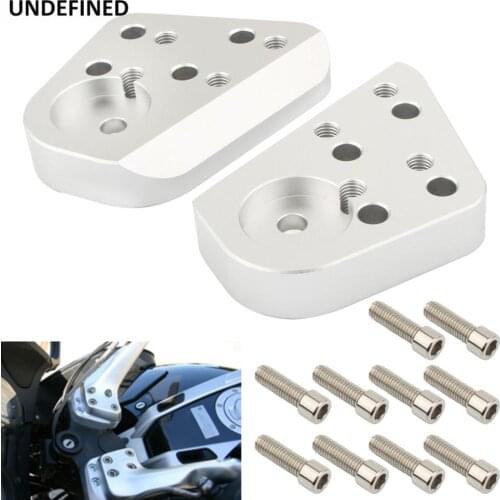 Handlebar Riser Kits Motorcycle Accessories Parts for BMW R1200RT R1150RT R1100RT R1100R R1150R Handle Bar Clamps Mount Silver