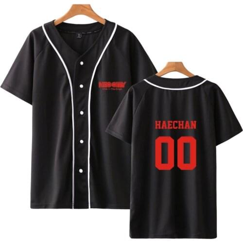 Nct 127 Outwear Short Sleeves Baseball Jacket Women Men Unisex Sports Shirt Hip Hop Casual Fashion Sportswear Cotton Funny Tee
