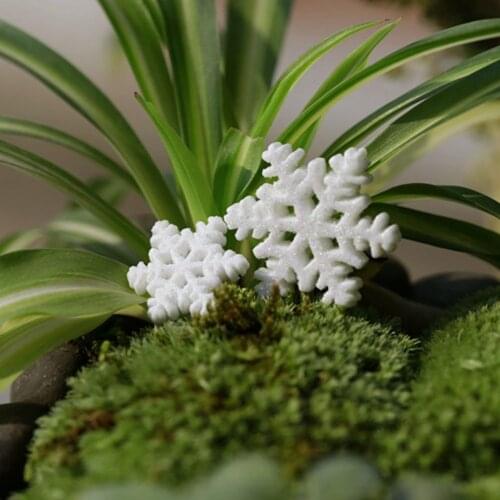 New Year 2022 Gifts Merry Christmas Ornaments White Snow Flake Resin Flat Backs Craft Mini Xmas Decoration Supplies