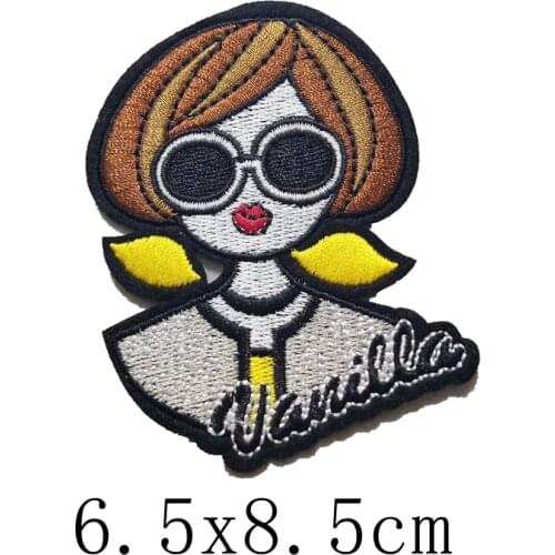 Factory direct CUTE cartoon beauty GIRL PATCH clothes accessories decoration BADGE can be ironed embroidery cloth stickers