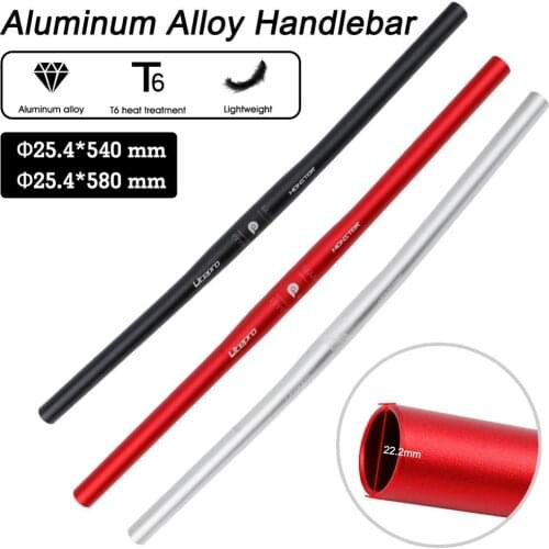Aluminum Alloy Bicycle Handlebar MTB Handlebar Bicycle Road Bike Handlebar 25.4mm*540/580mm Steering Wheel For Bicycle