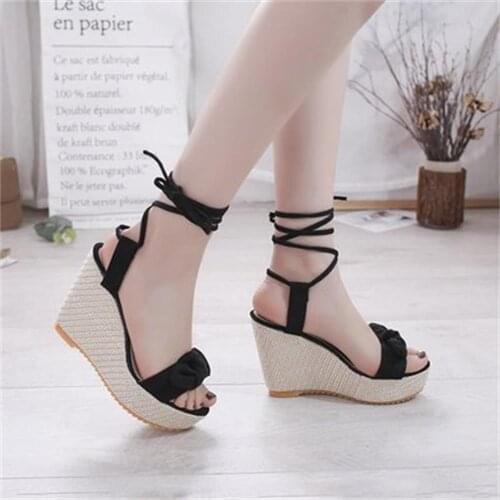 Summer Women Shoes Sandals Wedges Platform Height Increasing Heels Women Sandals Shoes Sandalias De Las Mujeres Chaussure Femme