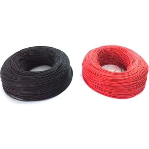 22# Silicone Wire 100m/lot 22 AWG Silica Gel Wires 22AWG Conductor Construction 60/0.08mm High Temperature Tinned Copper Cable