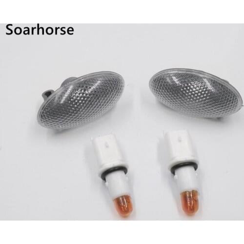 Soarhorse 2Pcs/lot For Peugeot 206 307 Car Turn signal light Indicator Blinker Lamp