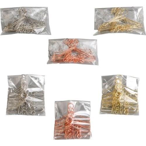 10pcs Metal Love Doll Hangers Doll Accessories For USA Girl Babie Blyth 1/3 1/6 Doll Cloth