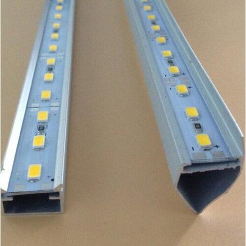 New 50cm 5630 rigid LED Bar light DC 12V 0.5m Hard Rigid LED Strip Bar Lights U V Aluminium shell freeship