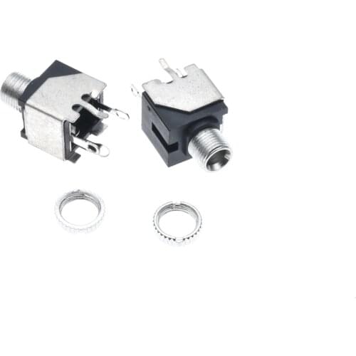 10pcs 3.5mm Metal jack with Nut and Screw 3.5 mm 4Pin Audio Connector Headset PJ-301BM DIP Headphone DIY Parts