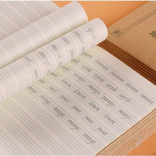 20 Books Livros Zeszyt Livres Libro Livro Kitaplar English Practice Homework Thickened Book Exercise Kraft Paper Children Libros