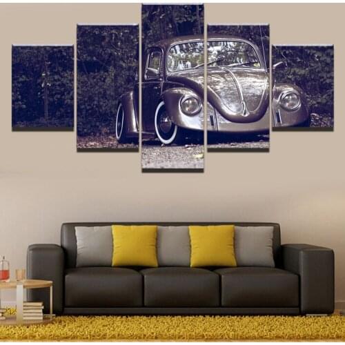 5 Panel Full Drill Square Round DIY Diamond Painting retro Car Cute Landscape Diamond Embroidery Rhinestone home decor