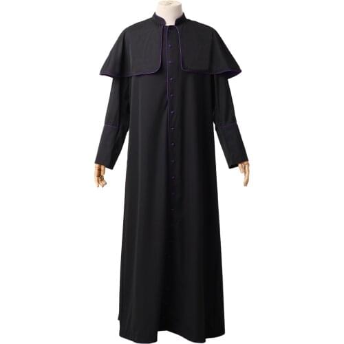 BLESSUME Priest Roman Cassock Minister Choir Cassock Robe Pulpit Vestment