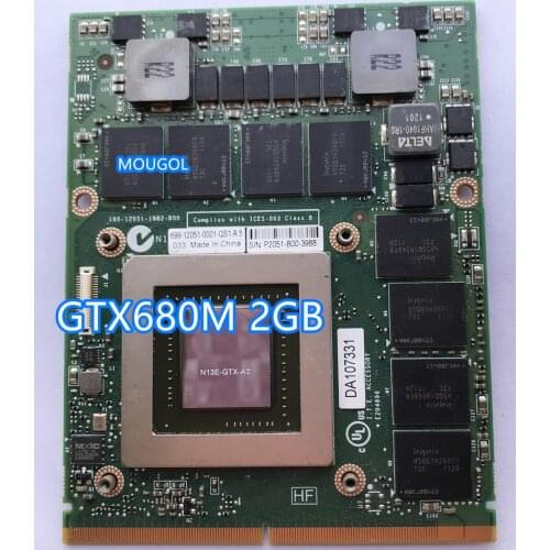 Gefore GTX680M GTX 680M N13E-GTX-A2 VGA Graphic CARD For Dell Alienware M17x R4 M18X R2 TEST 100
