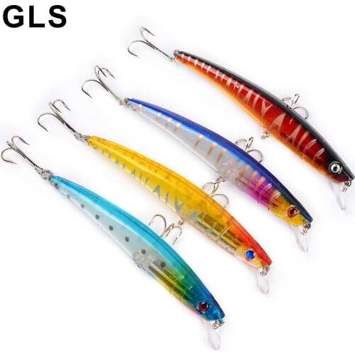 GLS brand explosion models hot sale 4 colors 11.5cm classic Luya bait plastic hard bait 11.2g Luya bait Mino bionic bait
