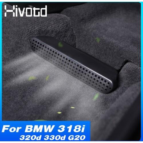 Hivotd Under Seat Air Outlet Cover Interior Decoration Car Accessories Vent Cover Parts For BMW 318i 320d 330d G20 2020-2021