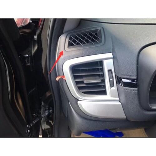 Interior Car Upper Side Air Vent Outlet Cover Trims Frame For 2017-2021 Honda CRV CR-V New Decoration Accessories Style