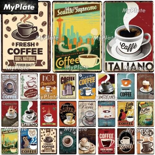 Italiano Metal Sign Tin Sign Home Decor Coffee Plaque Metal Vintage Man Cave Bar Pub Club Decoration Retro Cafe Poster