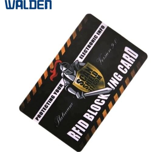 Custom Logo Credit Card Holder RFID Sleeve Wallet 2021 Blocking Cards Safe
