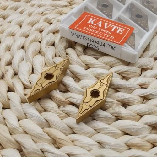 KAVTE VNMG160404-TM/VNMG160408-TM VNMG160408-PM Cutter Medium Finish Machining of Steel Processing CNC Turning Carbide Inserts