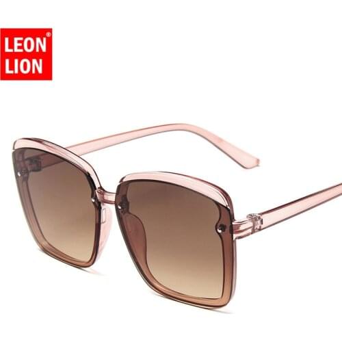 LeonLion Classic Square Sunglasses Women Luxury Brand Designer Sunglasses Gradient Sun Glasses For Men Vintage Oculos Feminino