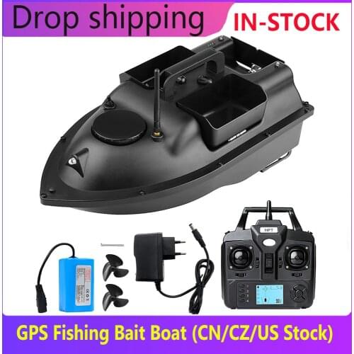 GPS Fishing Bait Boat with 3 Bait Containers Wireless Bait Boat with Automatic Return Function GPS Fishing Bait Boat