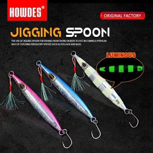 Metal jig fishing sea fishing 80g lead fish iron plate light fast sink slow shake seawater fresh water pond wild fishing