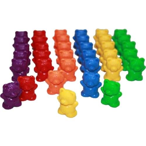 Set of 120 Learning Resource Bears Counter Set Counting Colorful Sorting Toy