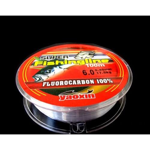 100M Nylon Fishing Line Super Strong Fishing Fish Fluorocarbon Coated Invisible FishLine Carp Monofilament Fishing Wire