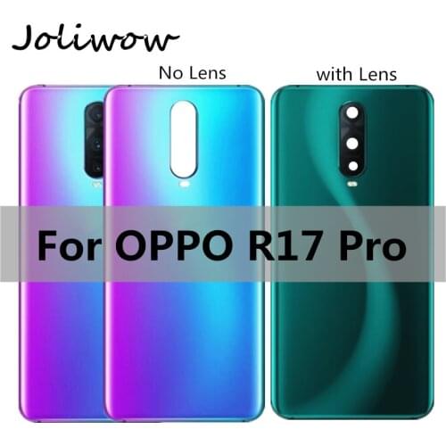 New Glass Battery Back Rear Cover Door Housing For OPPO R17 Pro Battery Cover repair For OPPO R 17 pro back battery Housing