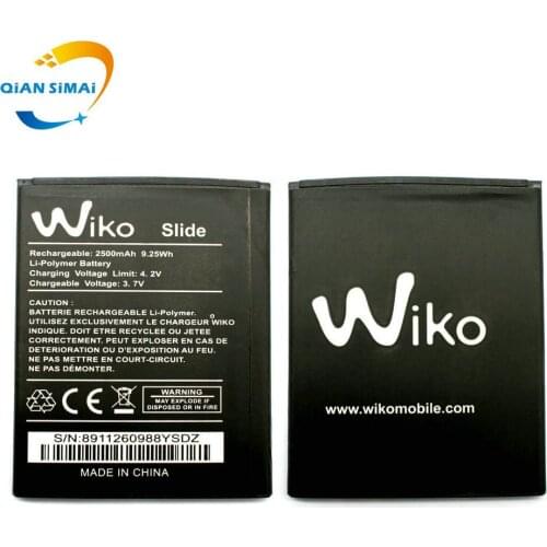 New For Wiko slide mobile phone New 2500mAh Battery in stock+Tracking Code