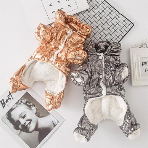 Autumn Winter Dog Clothes Thicken Warm Clothes For Small Dogs Waterpoof Puppy Pet Coat Jacket Chihuahua Yorkie Clothing Overalls