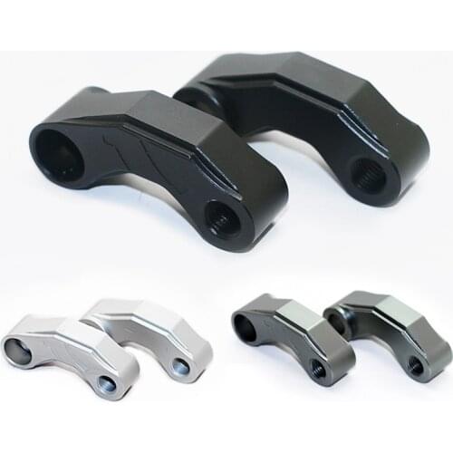 Pair Motorcycle Mirror Extender Risers Universal Handlebar Mount Rearview Mirror Spacers Adapter M10