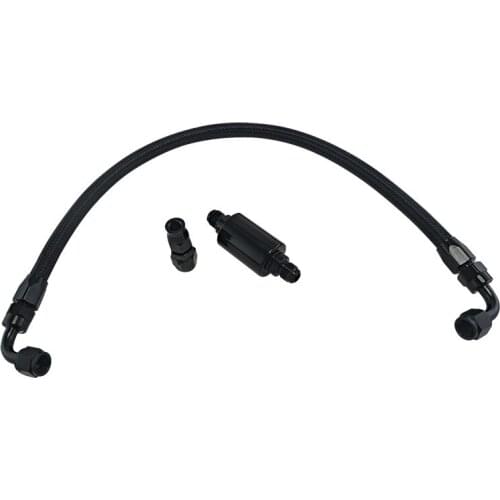 Tucked Fuel Line Fittings Kit Inline Filter for Honda Civic Integra B/D Series AN6 Filter EG EK DC2 CRX EF