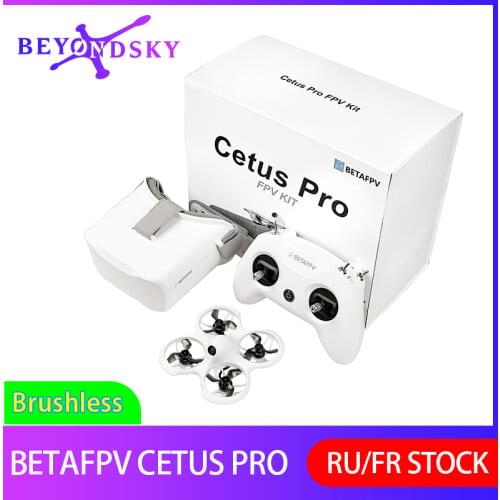 BETAFPV Cetus FPV Kit Indoor Racing Drone RTF Frsky D8 LiteRadio 2 SE Radio Transmitter 5.8G 14DBI VR02 FPV Goggles VTX 25mW 1S