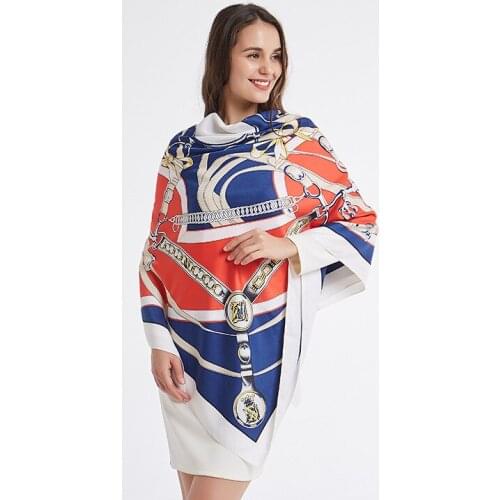 130*130cm TOP Silk Scarf 44 styles Free Shipping Ins Scarves Women Foulard Square Hijab Scarf Ladies Shawl wrap female hijab