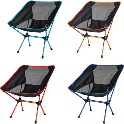 Folding Outdoor Portable Fishing Chair Oxford Cloth Camping Seat for Hiking BBQ Picnic Beach Breathable Mesh Ultralight Chair