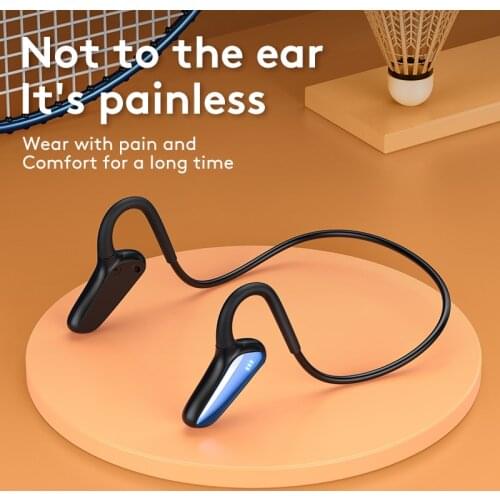 Open Ear Hook Not In-ear Sports Earphones Wireless Bluetooth 5.0 Headphone Hands Free Comfortable Wear Running Headset With Mic