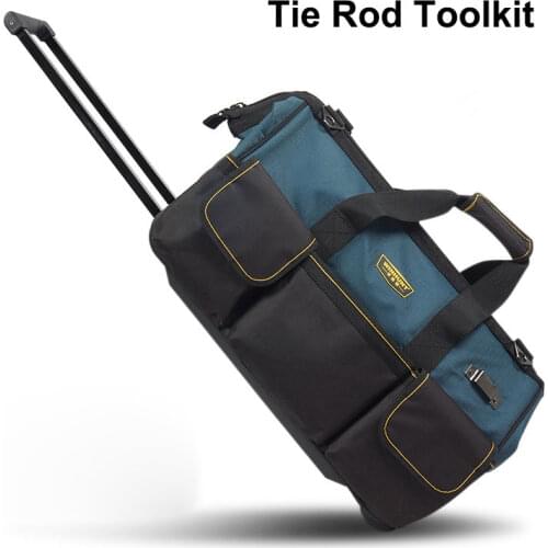 Trolley Toolbox Tie Rod Tool Bag Storage Organizer Workpro Oxfords Repair Large Thick Electrician Hand-held Luggage Wear-resista