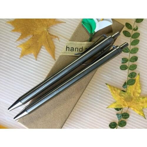 1 Piece Titanium Alloy Ballpoint Pen Click Pen